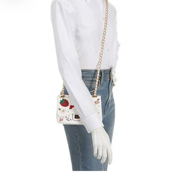 New Lovebag Small Strawberry Patches Crossbody Bag - Picture 4 of 10